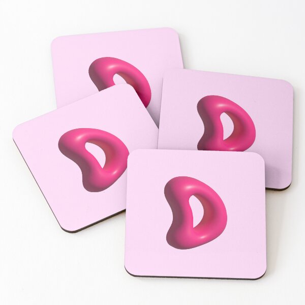 Item preview, 3D Pink Jelly Letter D – Glossy Bubble Alphabet Art designed and sold by uncoXab.