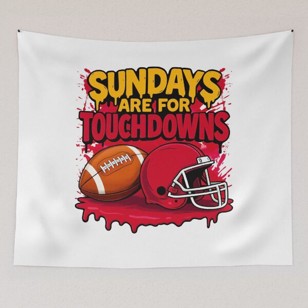 Item preview, Sundays Are for Touchdowns Football Drip Design for Kansas City Fans designed and sold by tigger shop.