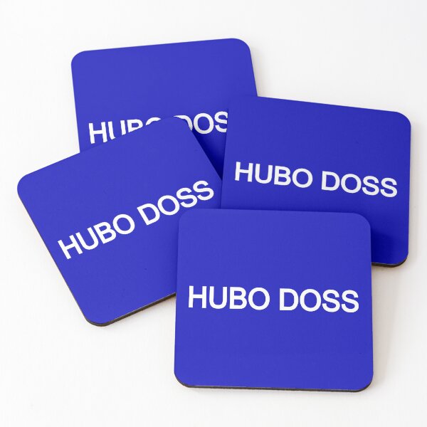 Item preview, Cotton T-shirt with HUBO DOSS logo (white) designed and sold by malangacamisetas.