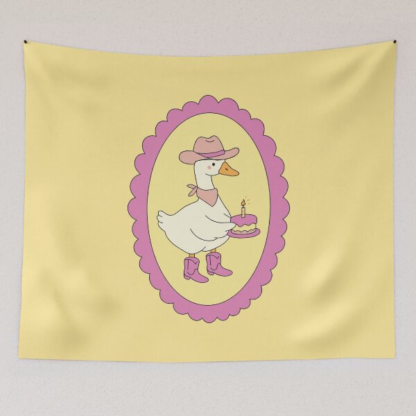 Item preview, Silly Goose Birthday – Cowgirl Goose in Boots with Cake designed and sold by TheAnchorPoint.