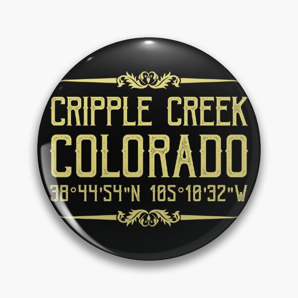 Item preview, Cripple Creek, Colorado, USA State, Old Gold Rush Gold Mining Location Coordinates  designed and sold by Angela Dow.