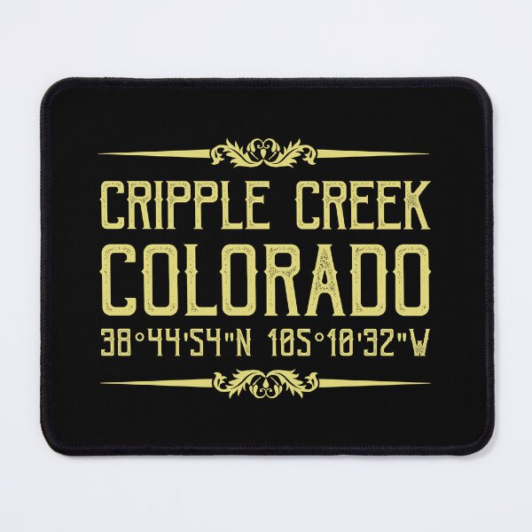 Item preview, Cripple Creek, Colorado, USA State, Old Gold Rush Gold Mining Location Coordinates  designed and sold by Angela Dow.