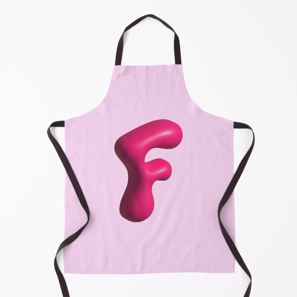 Item preview, 3D Pink Jelly Letter F – Glossy Bubble Alphabet Art designed and sold by uncoXab.