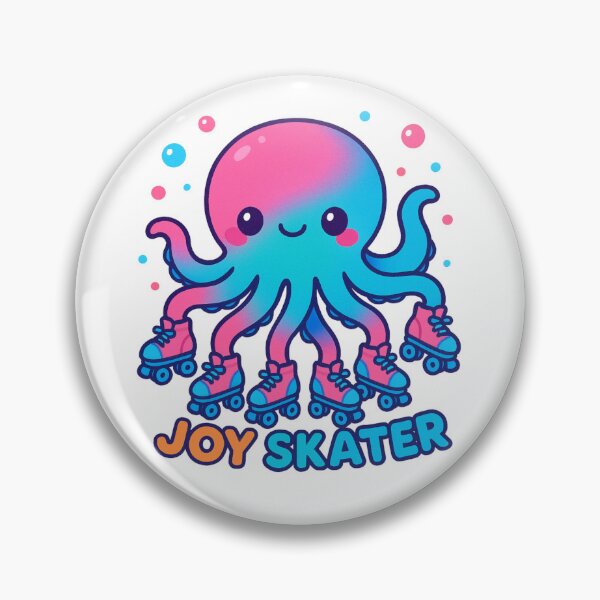 Item preview, Kawaii Octopus Wearing Rollerskates designed and sold by IslaKarisArt.
