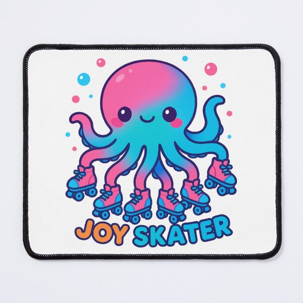 Item preview, Kawaii Octopus Wearing Rollerskates designed and sold by IslaKarisArt.