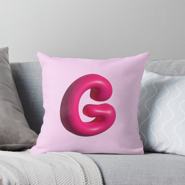 Item preview, 3D Pink Jelly Letter G – Glossy Bubble Alphabet Art designed and sold by uncoXab.