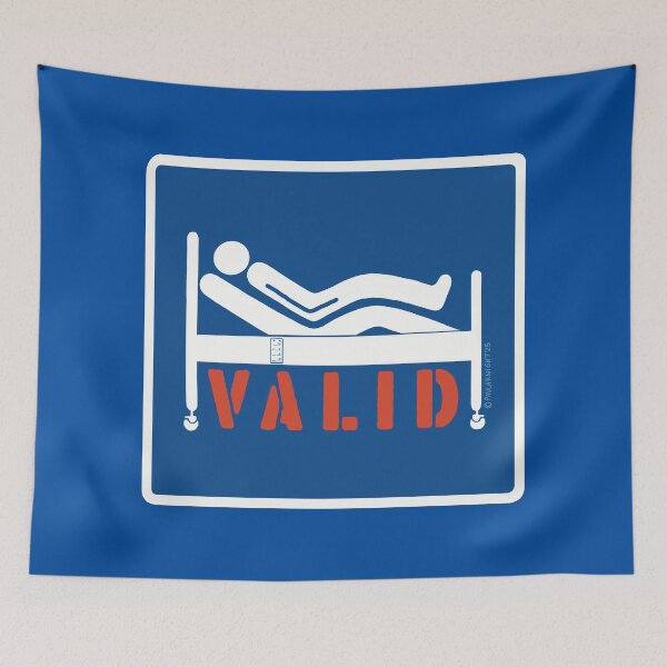 Item preview, Valid disability awareness design, white on blue designed and sold by PaulaJKnight .