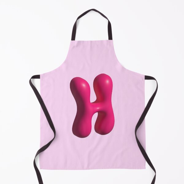 Item preview, 3D Pink Jelly Letter H – Glossy Bubble Alphabet Art designed and sold by uncoXab.