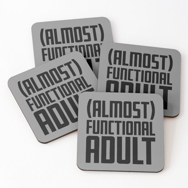 Item preview, (Almost) Functional Adult - Black designed and sold by sillyjess.