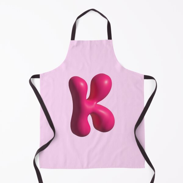 Item preview, 3D Pink Jelly Letter K – Glossy Bubble Alphabet Art designed and sold by uncoXab.