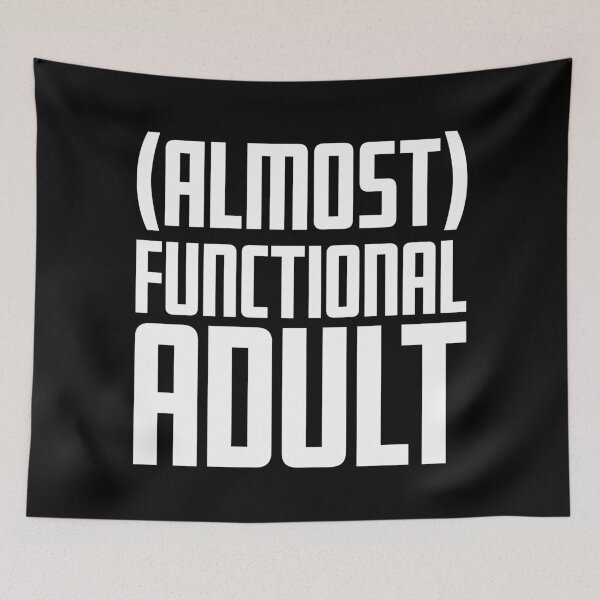 Item preview, (Almost) Functional Adult - White designed and sold by sillyjess.