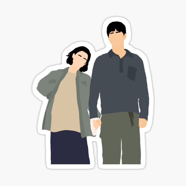 Vista previa del artículo con la obra «Cuando la vida te da mandarinas - Young Oh Ae Sun y Yang Gwan Sik», diseñado y vendido por Bingeartstudio.
