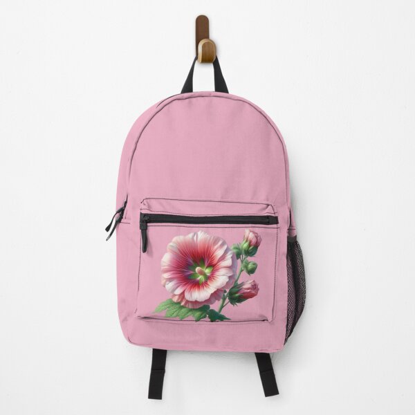 Item preview, Vibrant Pink Hollyhock in a Cottage Garden designed and sold by IraBum.