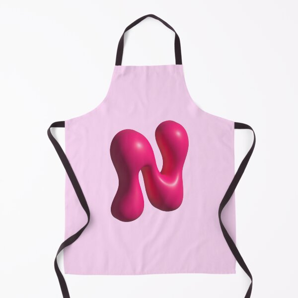Item preview, 3D Pink Jelly Letter N – Glossy Bubble Alphabet Art designed and sold by uncoXab.