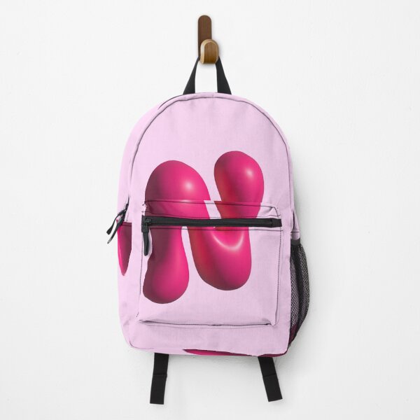 Item preview, 3D Pink Jelly Letter N – Glossy Bubble Alphabet Art designed and sold by uncoXab.