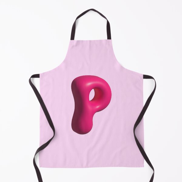 Item preview, 3D Pink Jelly Letter P – Glossy Bubble Alphabet Art designed and sold by uncoXab.