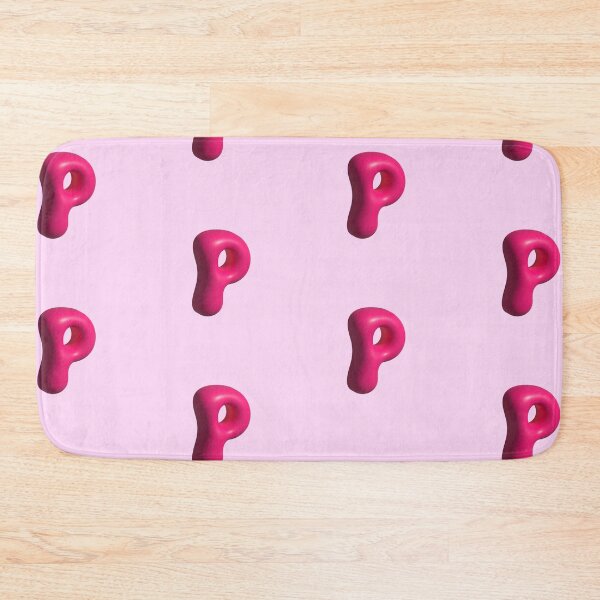 Item preview, 3D Pink Jelly Letter P – Glossy Bubble Alphabet Art designed and sold by uncoXab.