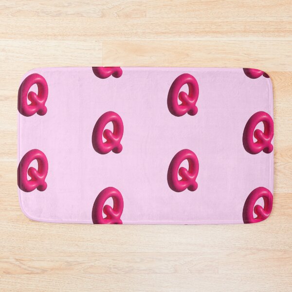 Item preview, 3D Pink Jelly Letter Q – Glossy Bubble Alphabet Art designed and sold by uncoXab.