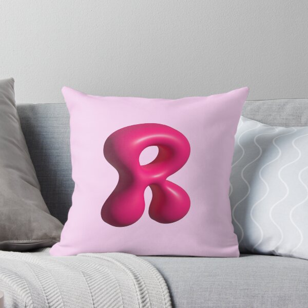 Item preview, 3D Pink Jelly Letter R – Glossy Bubble Alphabet Art designed and sold by uncoXab.