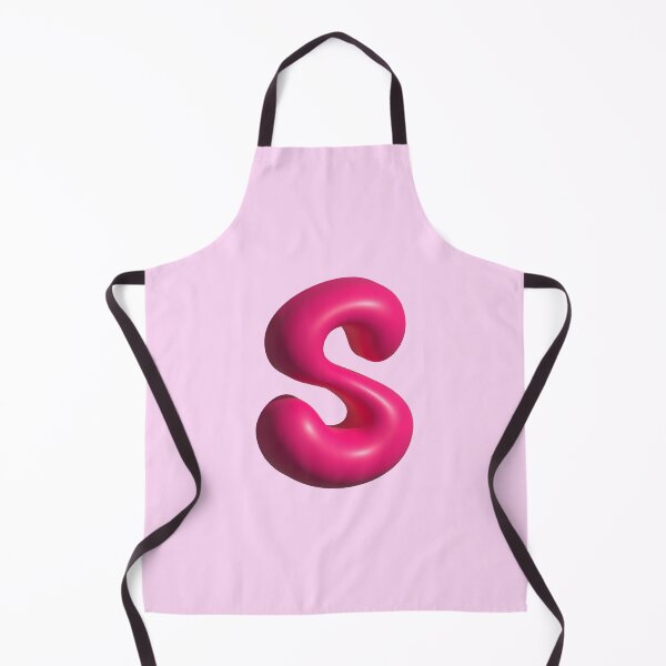 Item preview, 3D Pink Jelly Letter S – Glossy Bubble Alphabet Art designed and sold by uncoXab.