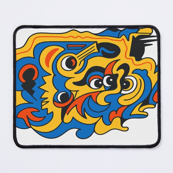 Item preview, Abstract color explosion – Pop Art in yellow, blue & red designed and sold by artbyefi.