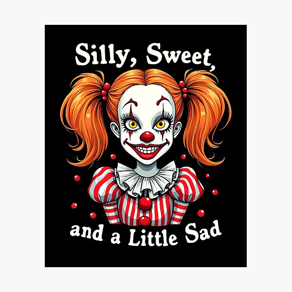 Item preview, Silly Sweet Little Sad Clowngirl Clown designed and sold by MooonTees.