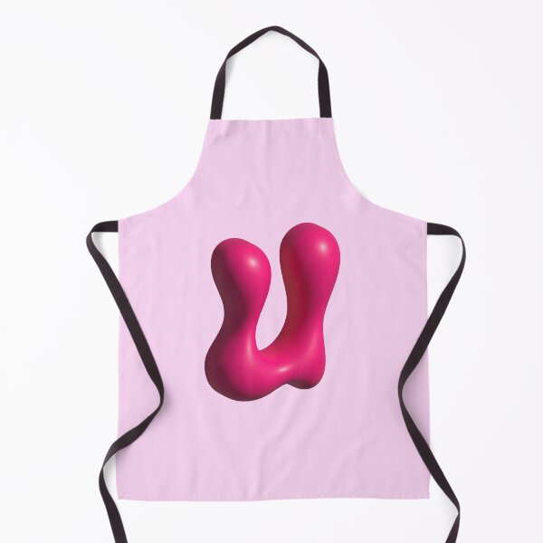 Item preview, 3D Pink Jelly Letter U – Glossy Bubble Alphabet Art designed and sold by uncoXab.