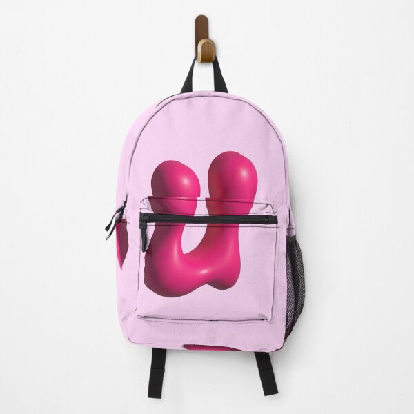 Item preview, 3D Pink Jelly Letter U – Glossy Bubble Alphabet Art designed and sold by uncoXab.