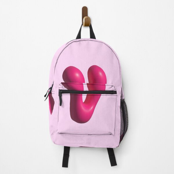 Item preview, 3D Pink Jelly Letter V – Glossy Bubble Alphabet Art designed and sold by uncoXab.