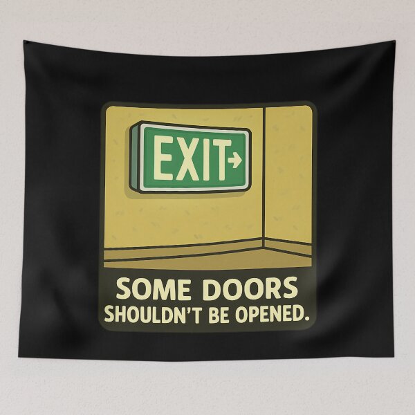Item preview, Some Doors Shouldn't Be Opened: Backrooms designed and sold by k3rstman1.