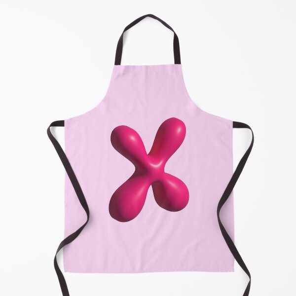 Item preview, 3D Pink Jelly Letter X – Glossy Bubble Alphabet Art designed and sold by uncoXab.