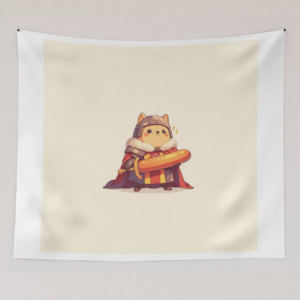 Item preview, Cute Dog Warrior with Sausage Sword designed and sold by Christian Weiss.