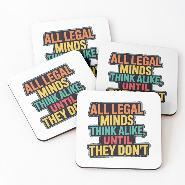 Item preview, All Legal Minds Think Alike, Until They Don’t – Lawyer Life T-Shirt designed and sold by NoGoodDeeds.