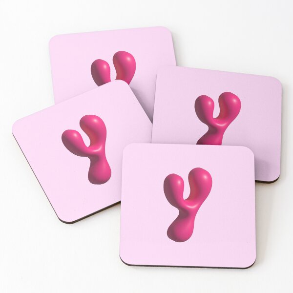 Item preview, 3D Pink Jelly Letter Y – Glossy Bubble Alphabet Art designed and sold by uncoXab.