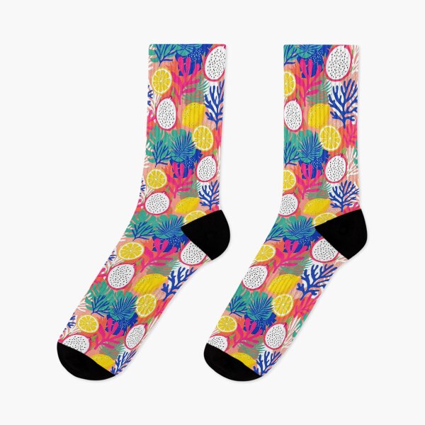 Item preview, Dragonfruit Lemon Tropical Pattern designed and sold by SeGoArtDesign.