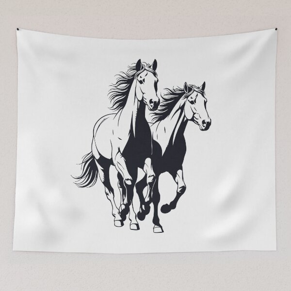 Item preview, Wild Running Horses Silhouette - Free style designed and sold by AFernandesDSG.