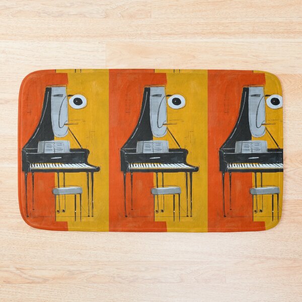Item preview, Play the Face of Sound - Surreal Piano Portrait in Bold Abstract Hues Digital AI Generated Art designed and sold by OlfactoART Studio.