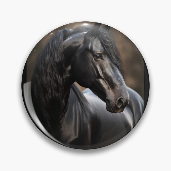 Item preview, Black Stallion Portrait designed and sold by CritterWisdom.