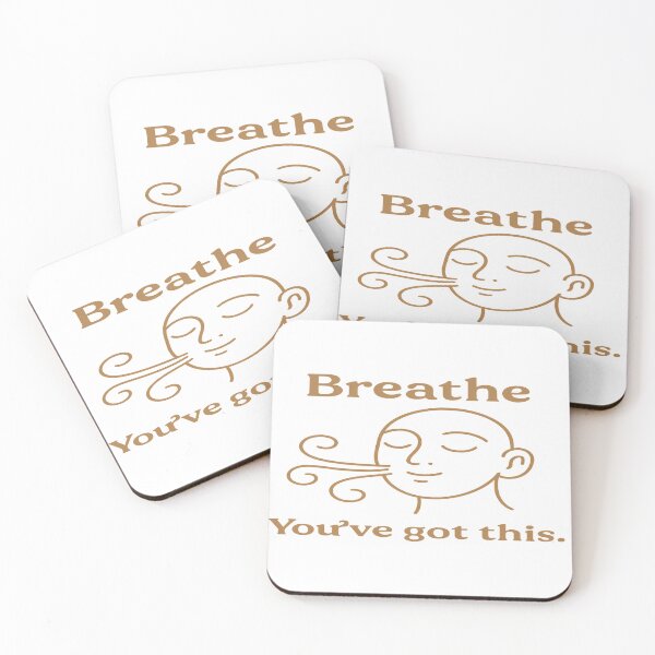 Item preview, Breathe & Believe – Elegant Minimalist Motivation Art  تنفّس وامنح نفسك الثقة – تصميم تحفيزي أنيق بخط بسيط designed and sold by ArthUpscale.
