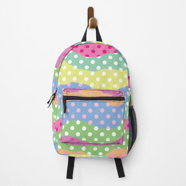 Item preview, Rainbow Waves with Polka Dots, Colorful Design designed and sold by Angela Dow.