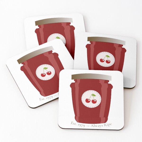 Item preview, Cherry Jam Jar – Vintage Cottagecore Fruit Art Print designed and sold by artzybae.