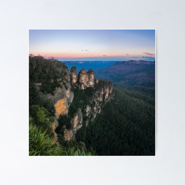 Item preview, Blue haze at sunrise at Ecco Point in Blue Mountains designed and sold by Danielasphotos.