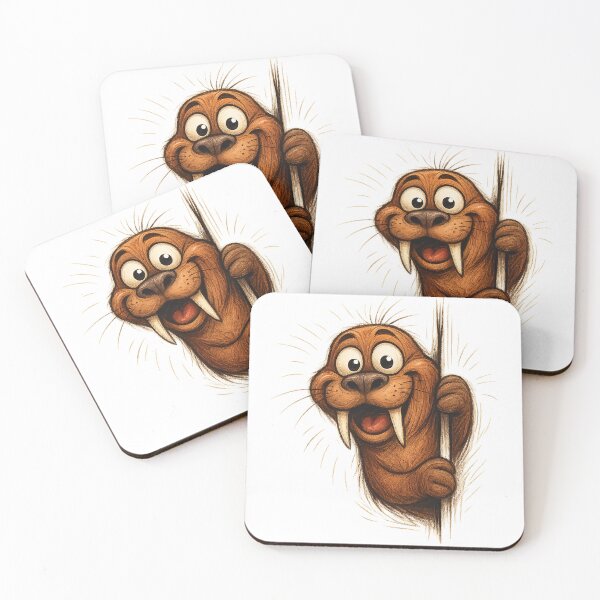 Item preview, Walrus Wonders – Peeking with Whiskered Charm designed and sold by Kazektshirt.