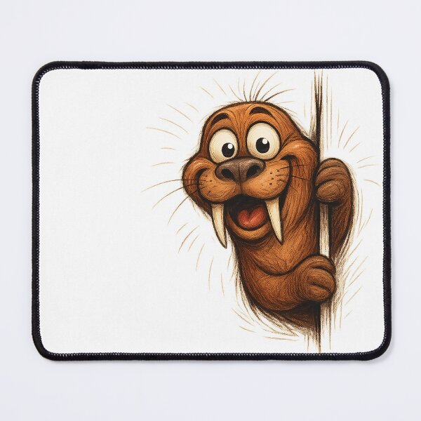 Item preview, Walrus Wonders – Peeking with Whiskered Charm designed and sold by Kazektshirt.