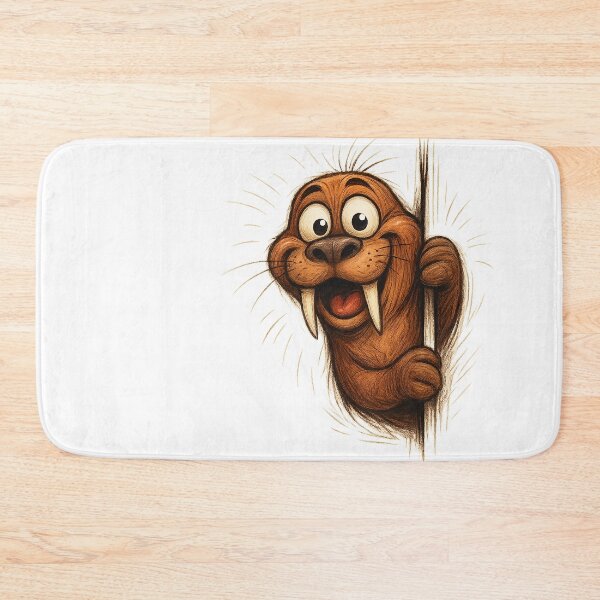 Item preview, Walrus Wonders – Peeking with Whiskered Charm designed and sold by Kazektshirt.