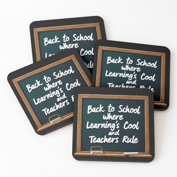 Item preview, Back To School Learnings Cool And Teachers Rule. Back In Class Returning To School Teachers designed and sold by SideKickCreates.