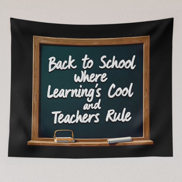 Item preview, Back To School Learnings Cool And Teachers Rule. Back In Class Returning To School Teachers designed and sold by SideKickCreates.