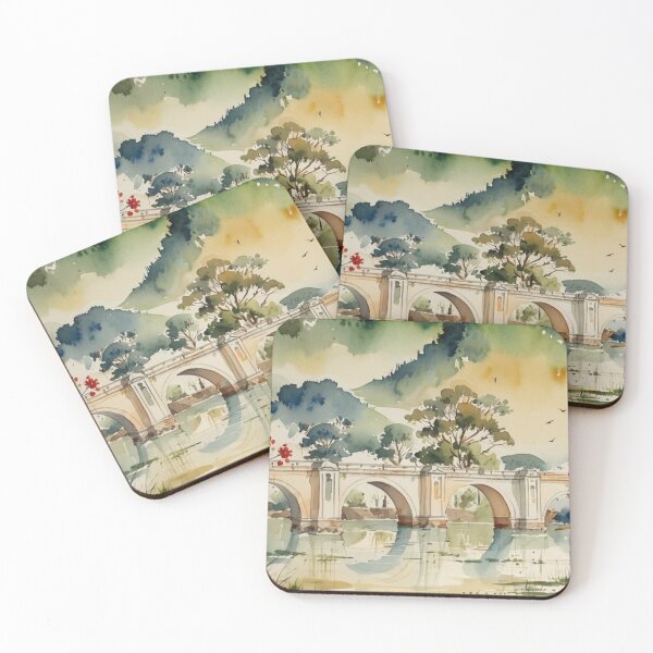 Item preview, staverton bridge（watercolour + AI） designed and sold by artsmeow.