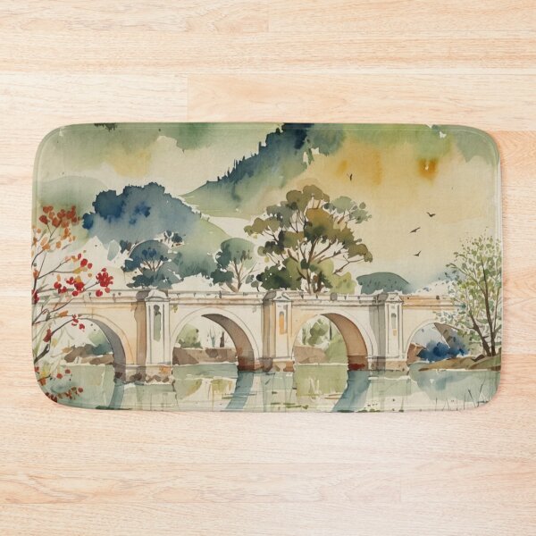 Item preview, staverton bridge（watercolour + AI） designed and sold by artsmeow.