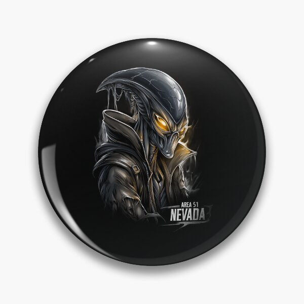 Item preview, Area 51 Alien – Nevada Extraterrestrial Creature | Dark Sci-Fi Biomech Design designed and sold by GrungeGarage.
